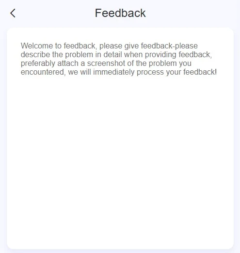write your feedback